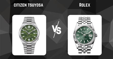 rolex con movimento citizen|citizen tsuyosa vs rolex oyster.